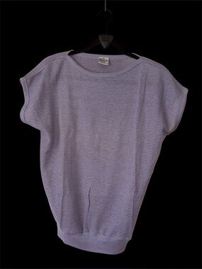 L'Avion Vintage Open Stitch Mesh Knit Short Sleeve Top – Size M